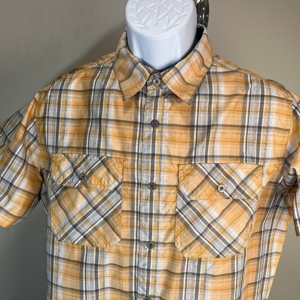 🏕️ KUHL Men’s 2-Pack Hiking Shirts S Eluxur Short Sleeve Red Yellow Trail 🥾 - Picture 2 of 12